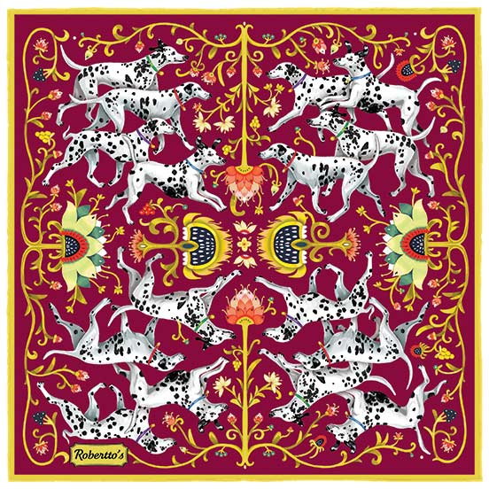 Hound &amp; Thistle Rich Burgundy Pocket Square