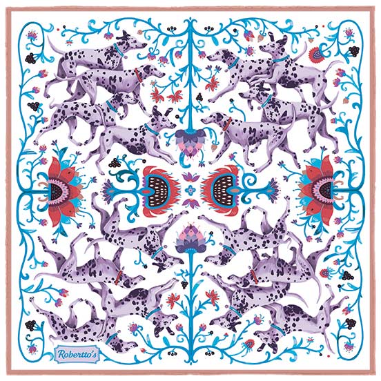 Hound &amp; Thistle White Pocket Square