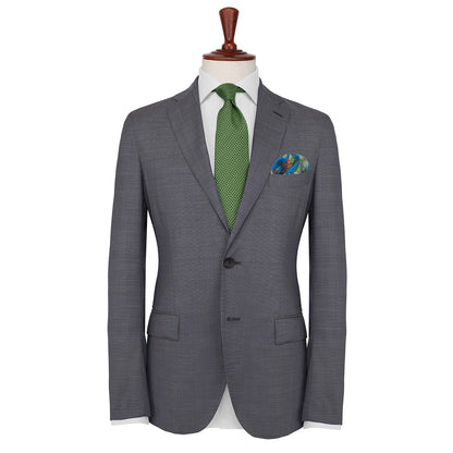 Feathers &amp; Flowers Grey Pocket Square