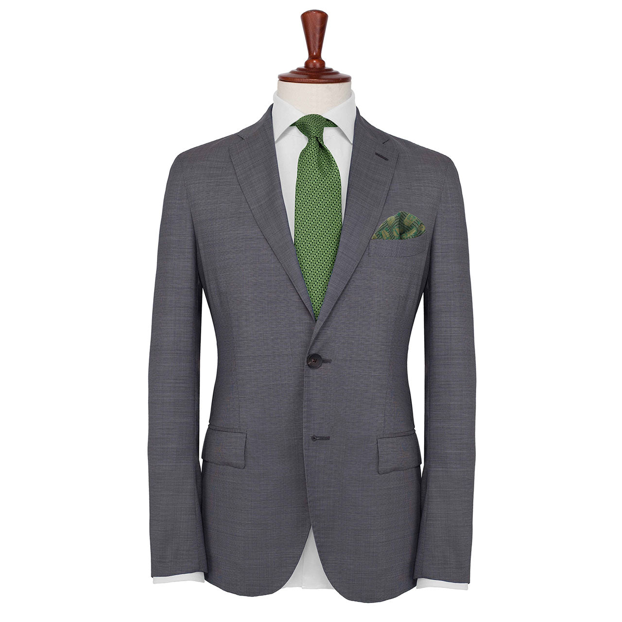 Racing Allegory Pistachio and Fern Green Pocket Square