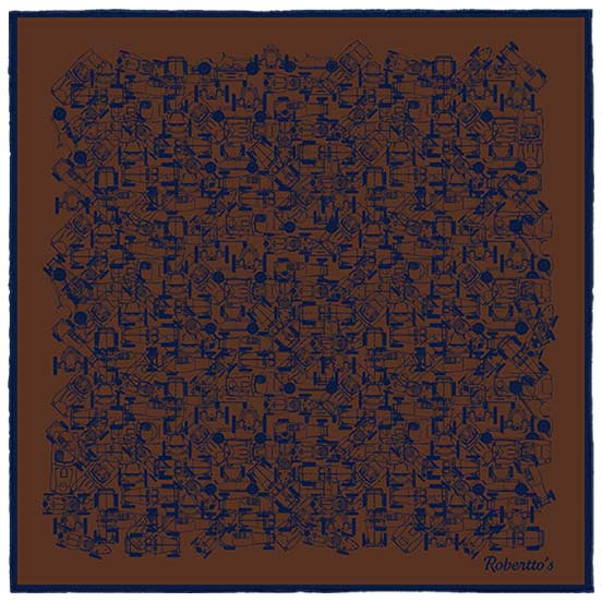 Velocite Walnut Brown Pocket Square