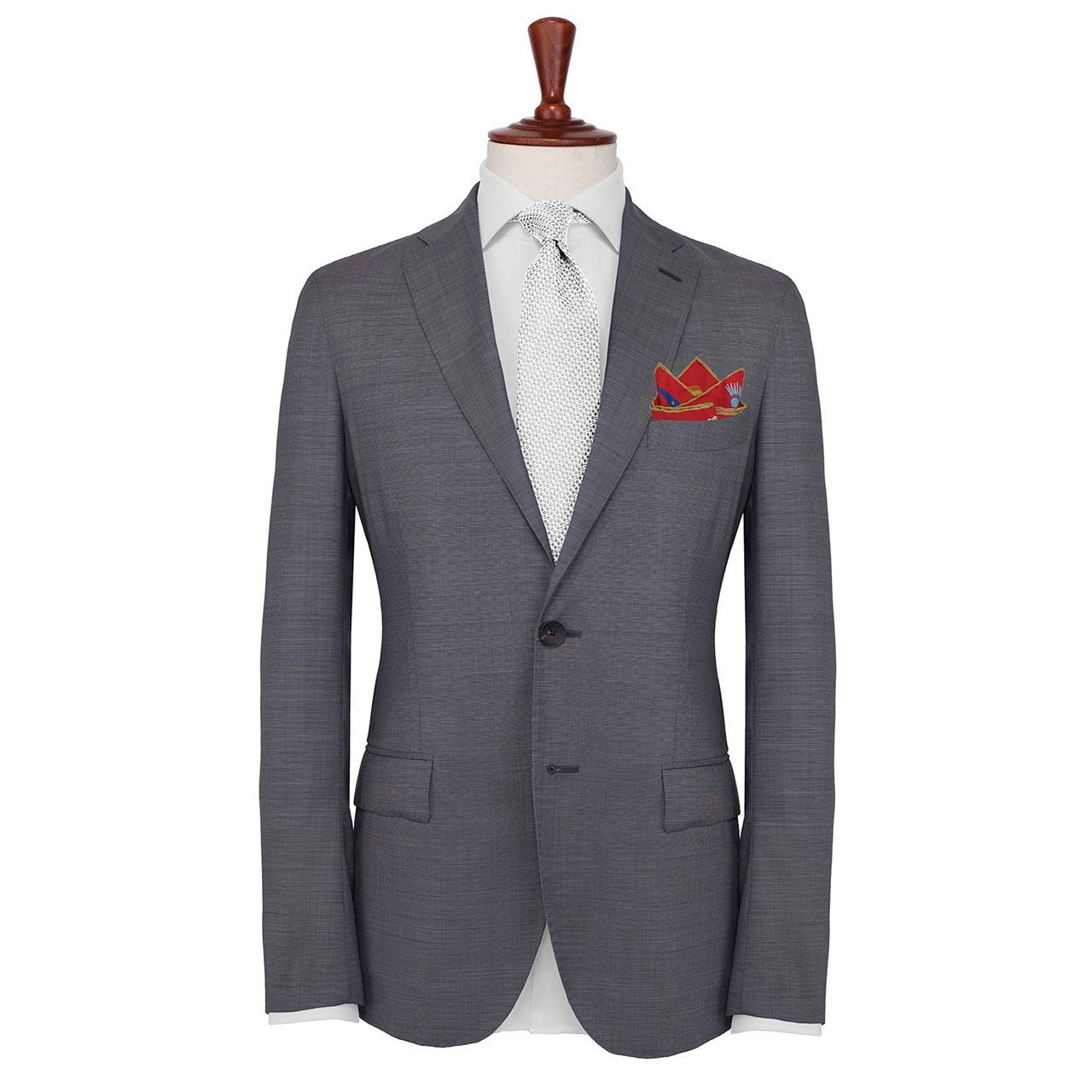 Les Chevaliers Red Pocket Square