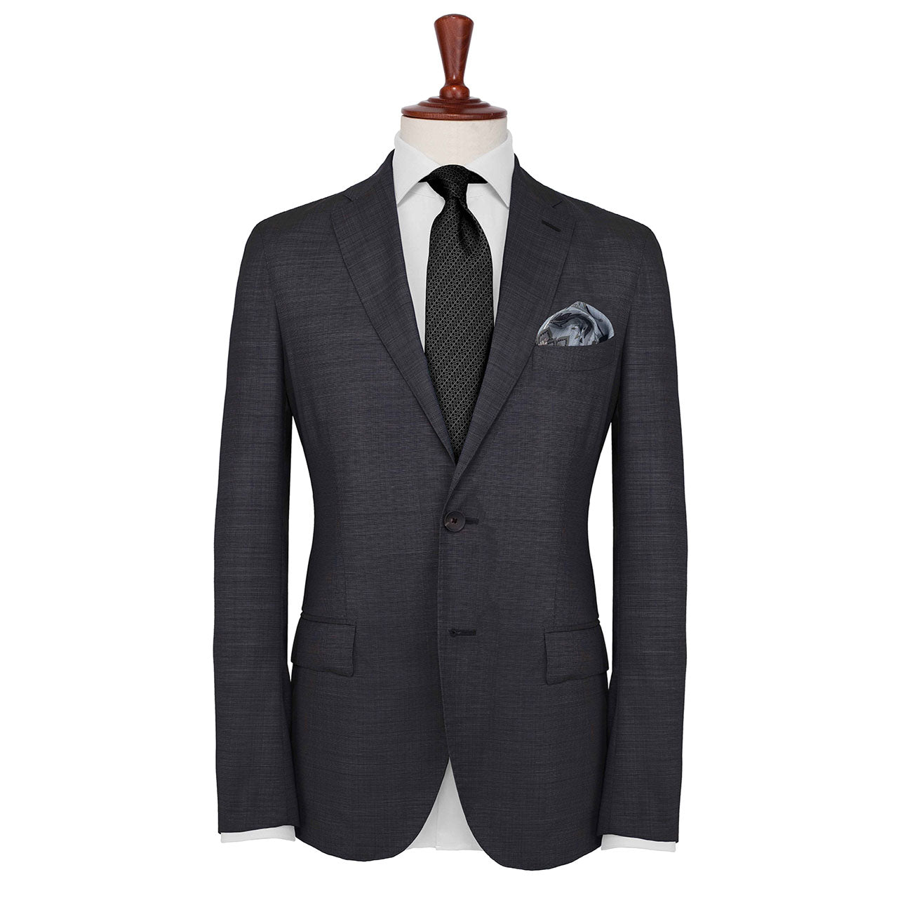 Dragonfly Chaser Grey Pocket Square