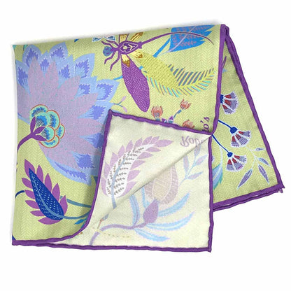 Dragonfly Chaser Purple Pocket Square