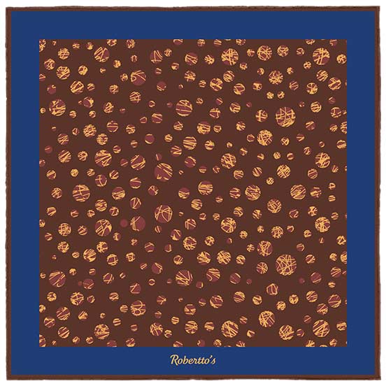 Daliesque Brown Pocket Square