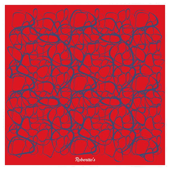 Labyrinthine Solid Red Pocket Square