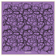 Labyrinthine Violet Pocket Square