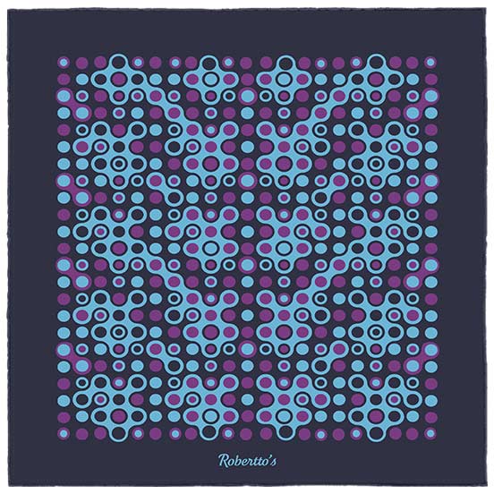 The Code Charcoal Pocket Square