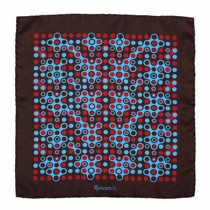The Code Deep Brown Pocket Square