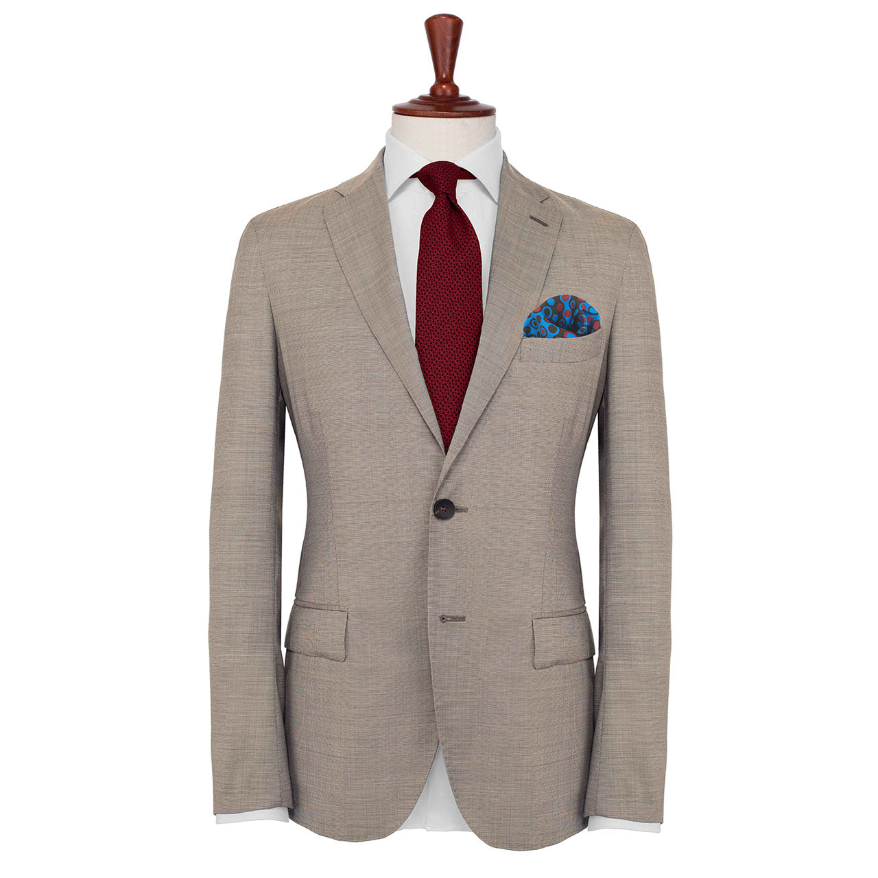 The Code Deep Brown Pocket Square