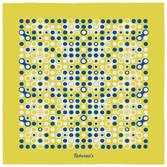 The Code Corn Yellow Pocket Square