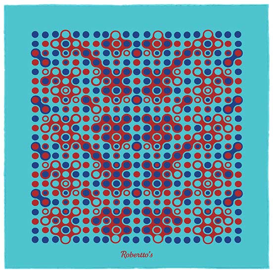 The Code Arctic Blue Pocket Square
