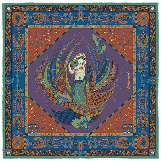 Aquarius Heather Purple Pocket Square