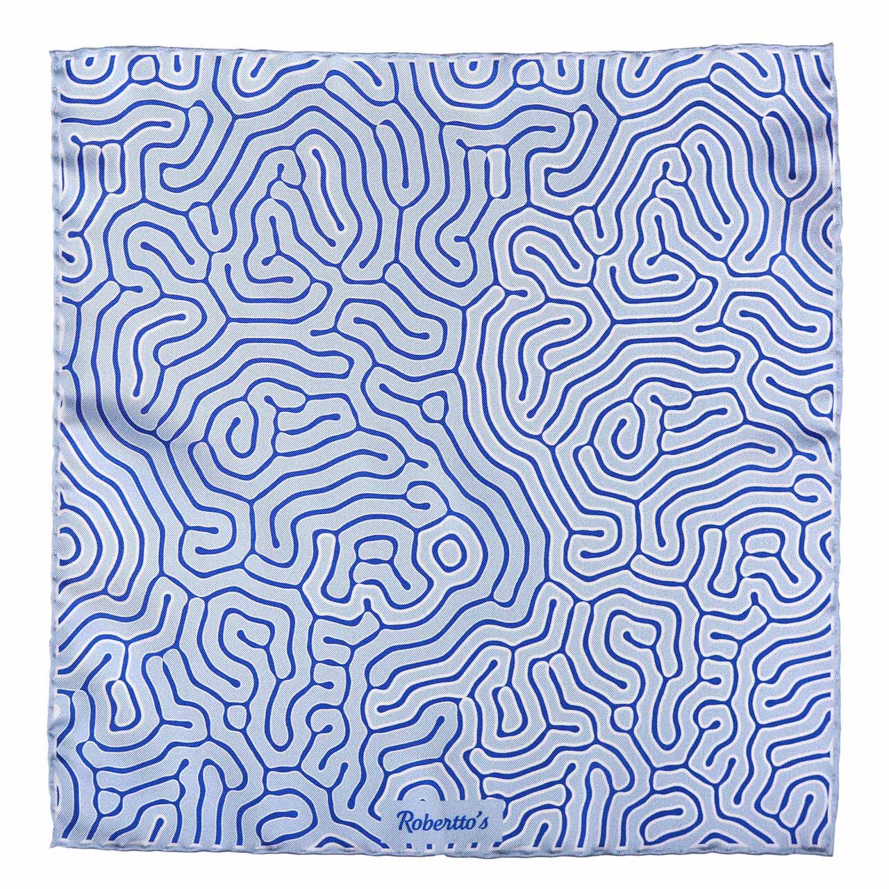 Paths of Destiny Colombia Blue Pocket Square