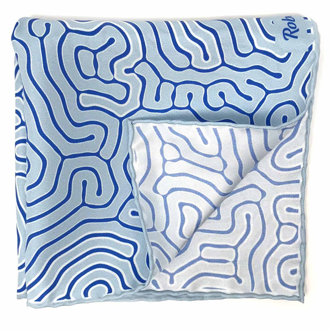 Paths of Destiny Colombia Blue Pocket Square