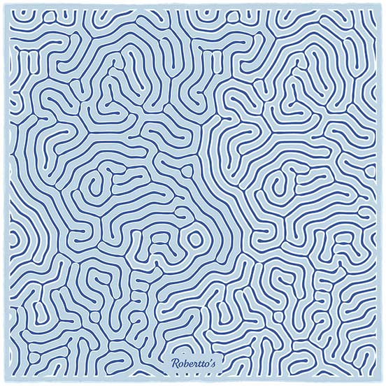Paths of Destiny Colombia Blue Pocket Square