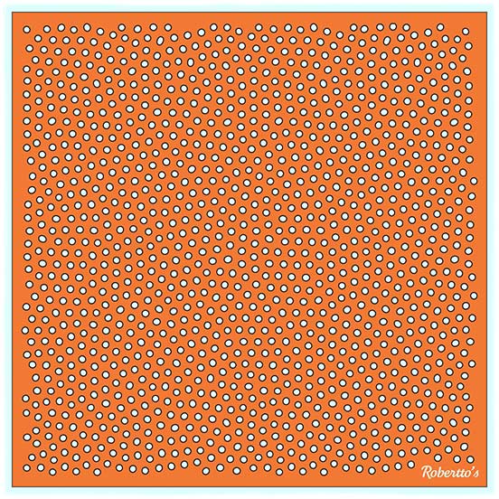 Polka Power Princeton Orange Pocket Square
