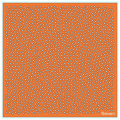 Polka Power Princeton Orange Pocket Square