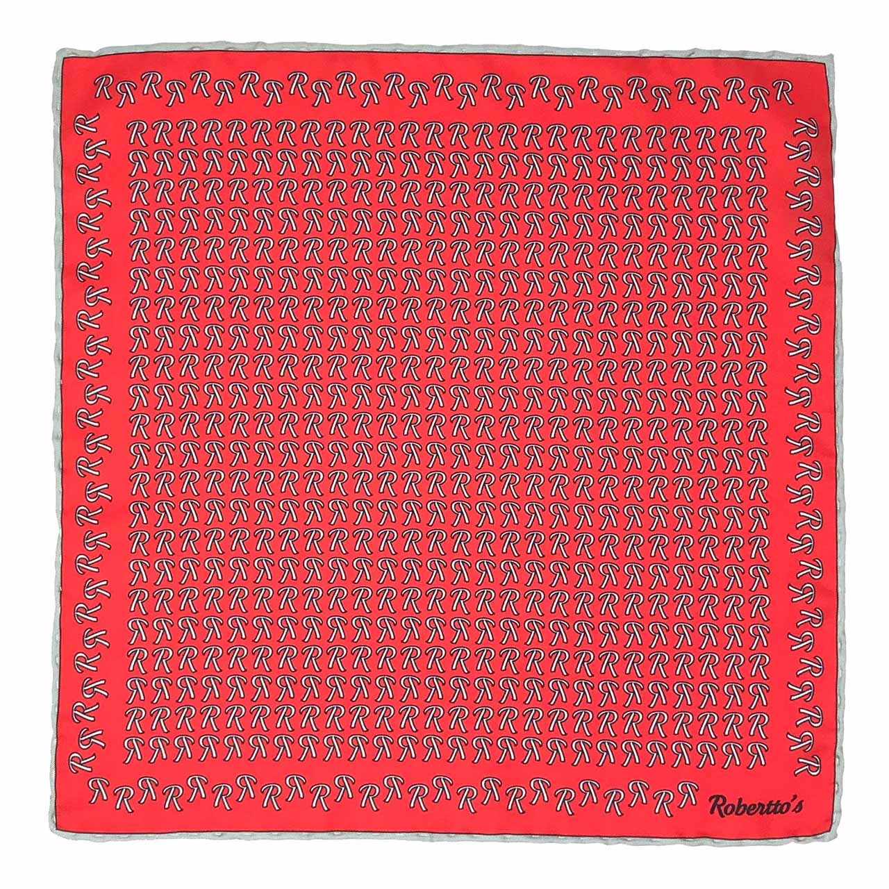 The Monogram Edition Awesome Red Pocket Square