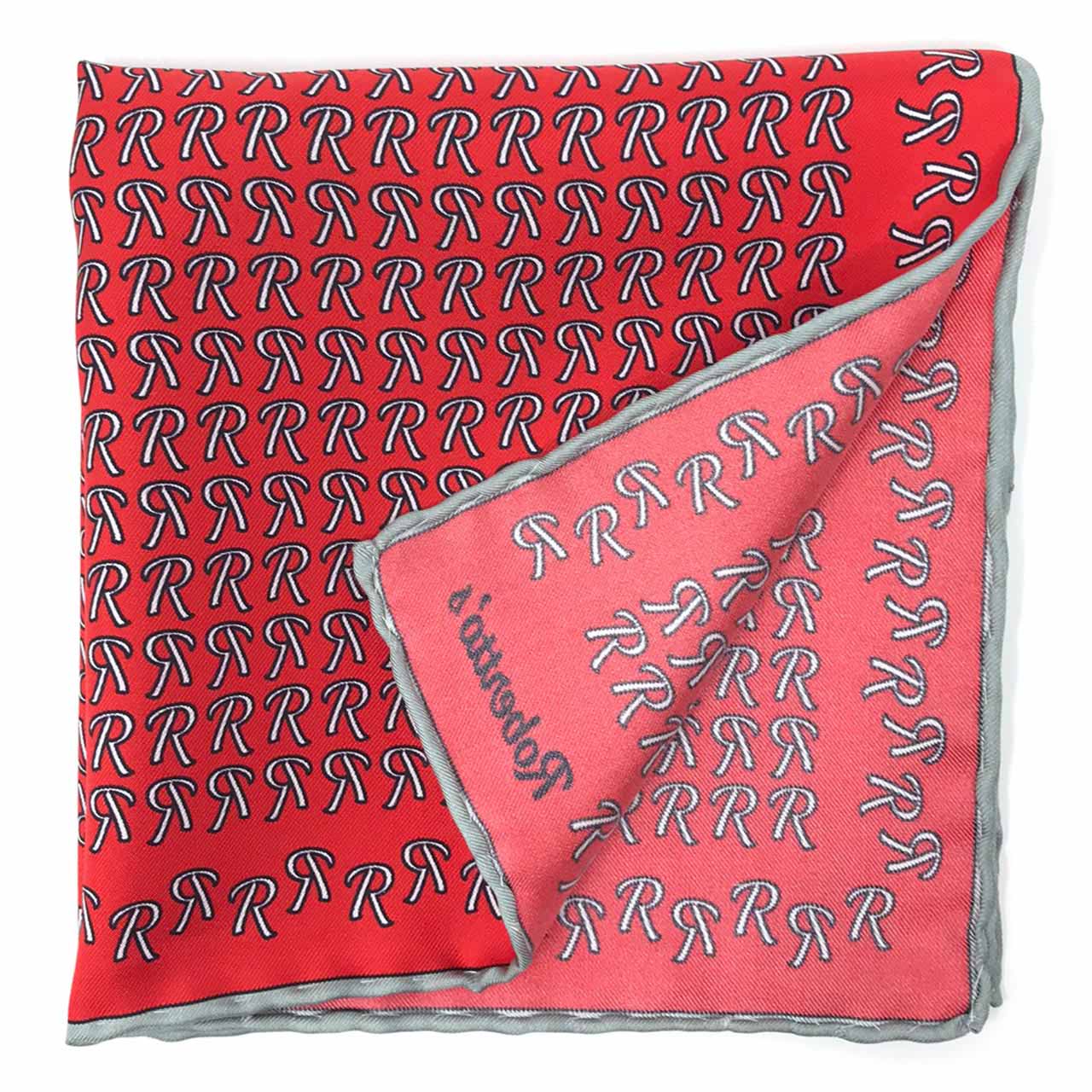 The Monogram Edition Awesome Red Pocket Square