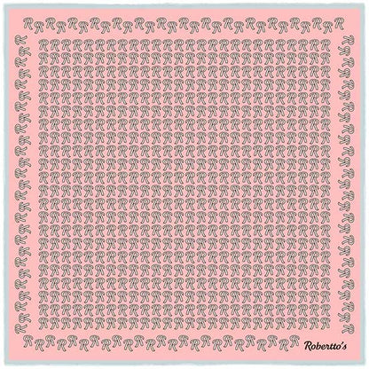 The Monogram Edition Pink Pocket Square