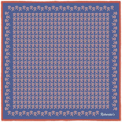 The Monogram Edition Glaucous Blue Pocket Square