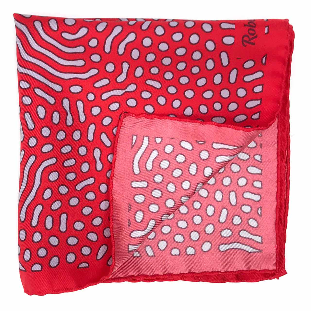 Beneath the Lens Candy Apple Red Pocket Square