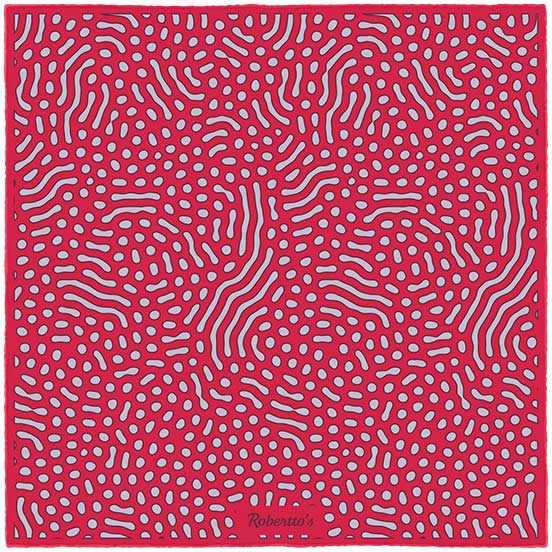 Beneath the Lens Candy Apple Red Pocket Square