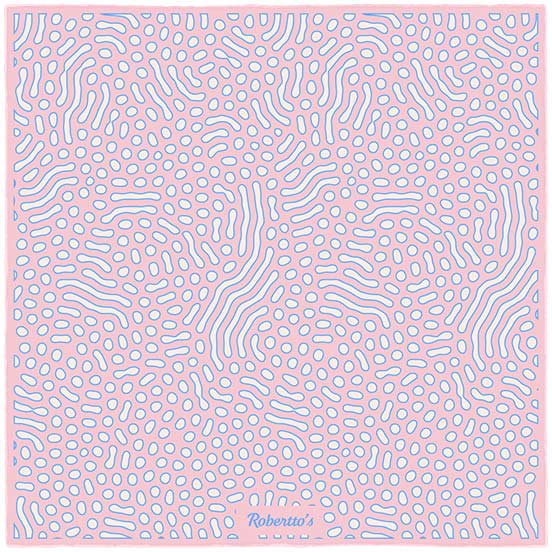 Beneath the Lens Piggy Pink Pocket Square