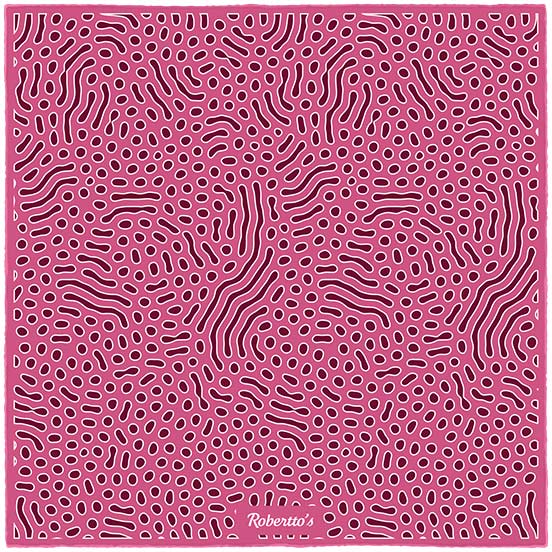 Beneath the Lens Pale Violet Red Pocket Square