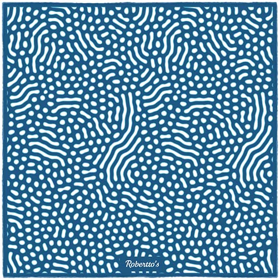 Beneath the Lens Dark Steel Blue Pocket Square