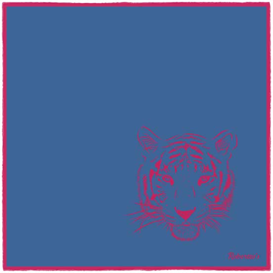 Tyger Shoestring Sea Blue Pocket Square